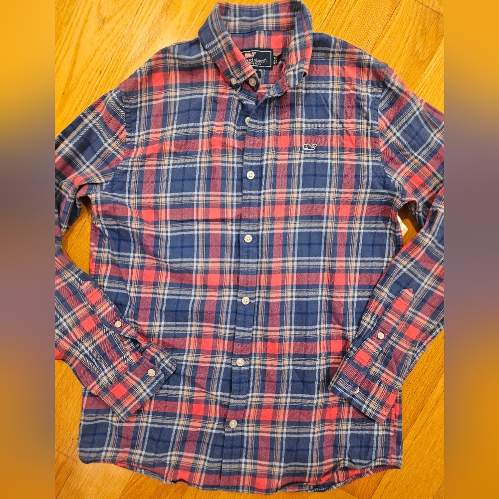 Vineyard Vines Flannel Whale Shirt